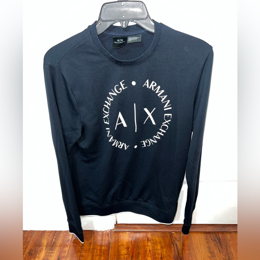 Men’s Name Brand Armani Exchange Navy Crew Neck - Small